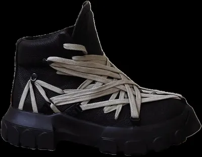 Rick Owens Megalace Tractor Boots