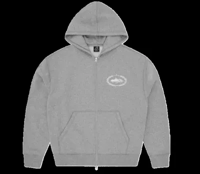 Corteiz Island Puff Print Tracksuit Grey