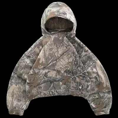 Forest Patern Oversized Hoodie