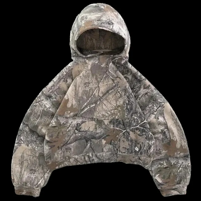 Forest Patern Oversized Hoodie
