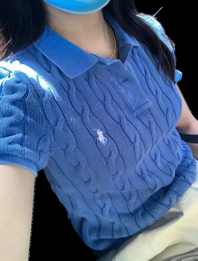 Ralph Lauren Cropped Sweater Shirt