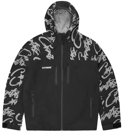 Corteiz Elitework Shell Jacket (Black)