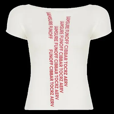 Tight round neck in English T-Shirt