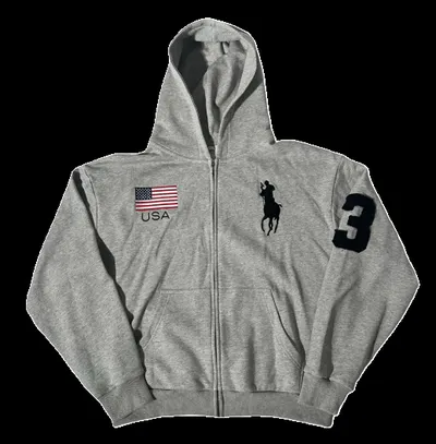 Tish Grey Polo Hoodie