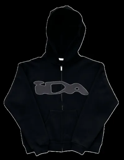 IDA Zip Up Hoodie Black