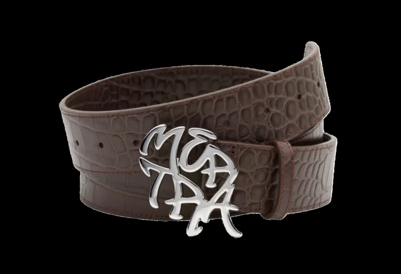 Mertra Alligator Belt Brown