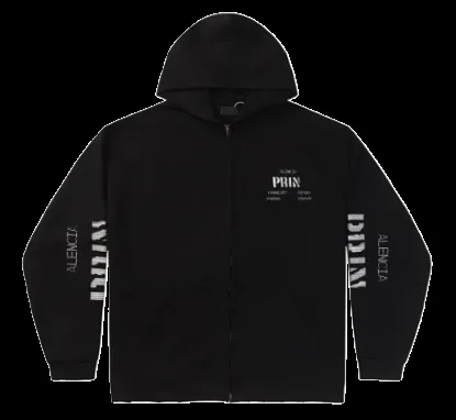 Balenciaga "Print" Zip Up Hoodie