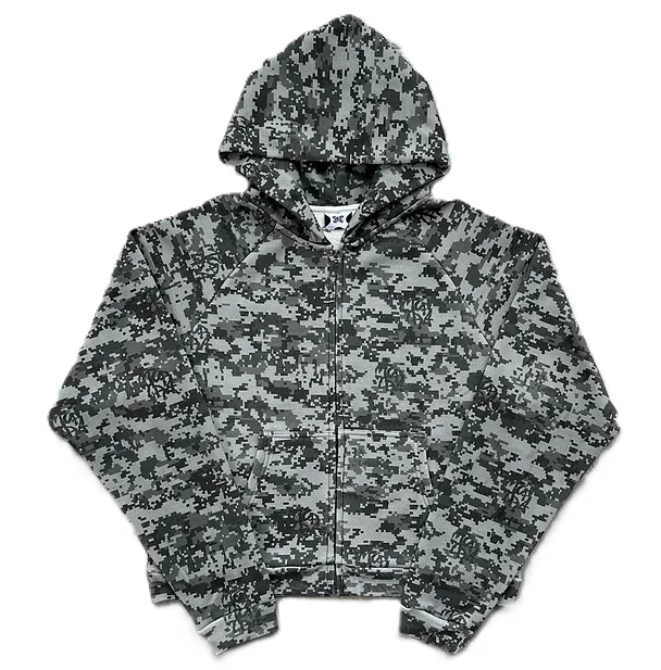 Mertra Camo Hoodie Black