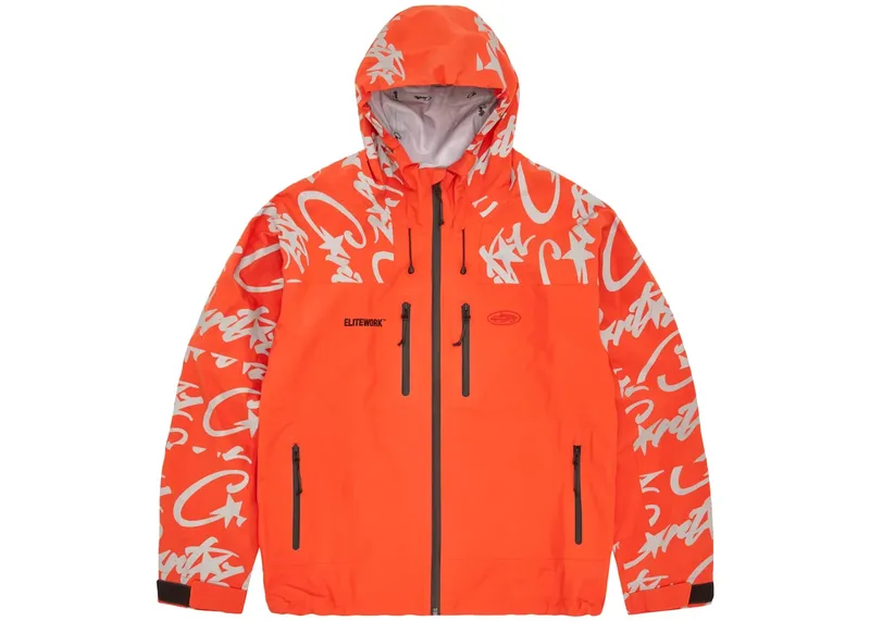 Corteiz Elitework Shell Jacket (Orange)
